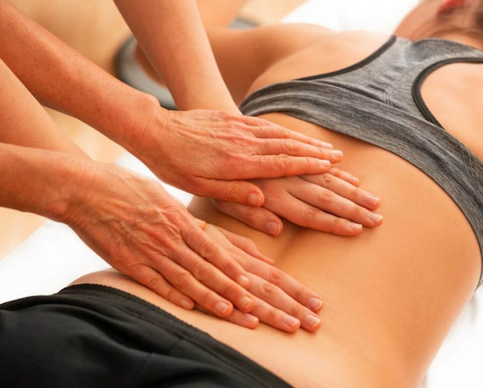 Working Massage On Girl